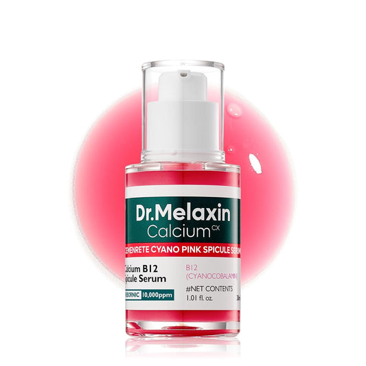 HotDr.Melaxin Cyano Pink Spicule Serum with Vitamin B12, Liquid Microneedle Facial Treatment for Enlarged Pores, Niacinamide for Texture Refining & Renewal, 1.01 fl.oz