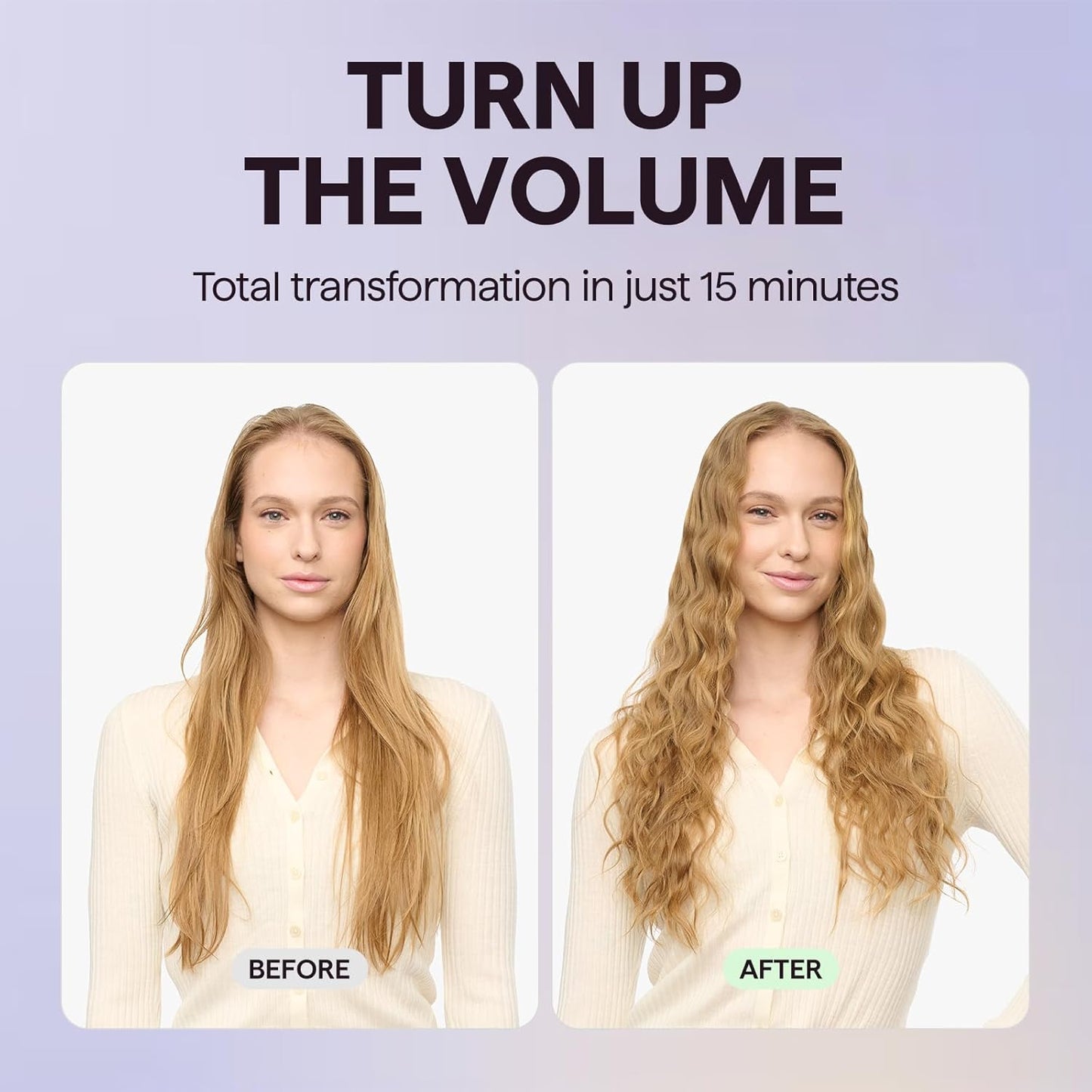HotWavytalk Power Wave Hair Crimper, Curling Iron Hair Crimper Waver, Ventilation Design for Less Damage, Ionic Reduces Frizz, Effortless-Waver, Dual Voltage Crimping Iron, Pink