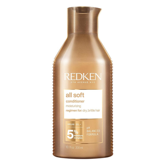 HotRedken All Soft Conditioner - Moisturizes & Hydrates Dry, Brittle Hair, Softens, Smooths & Adds Hair Shine, Conditioner & Detangler