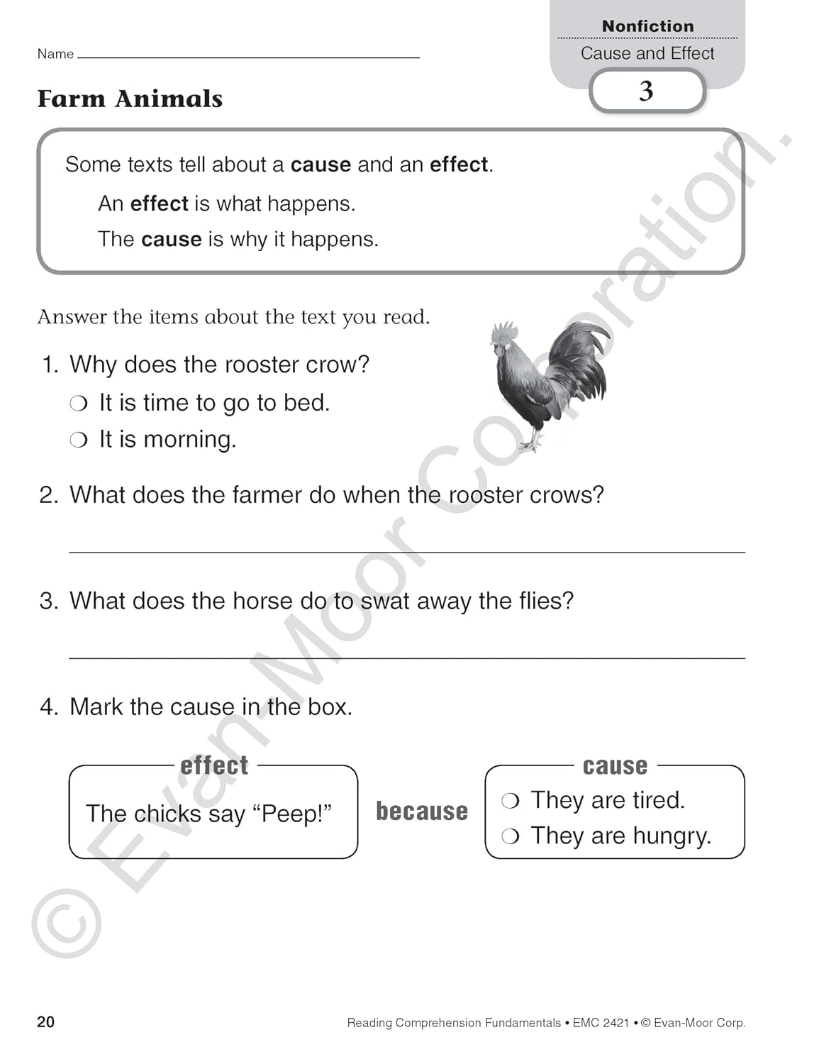 Hot Evan-Moor Reading Comprehension Fundamentals, Grade 1