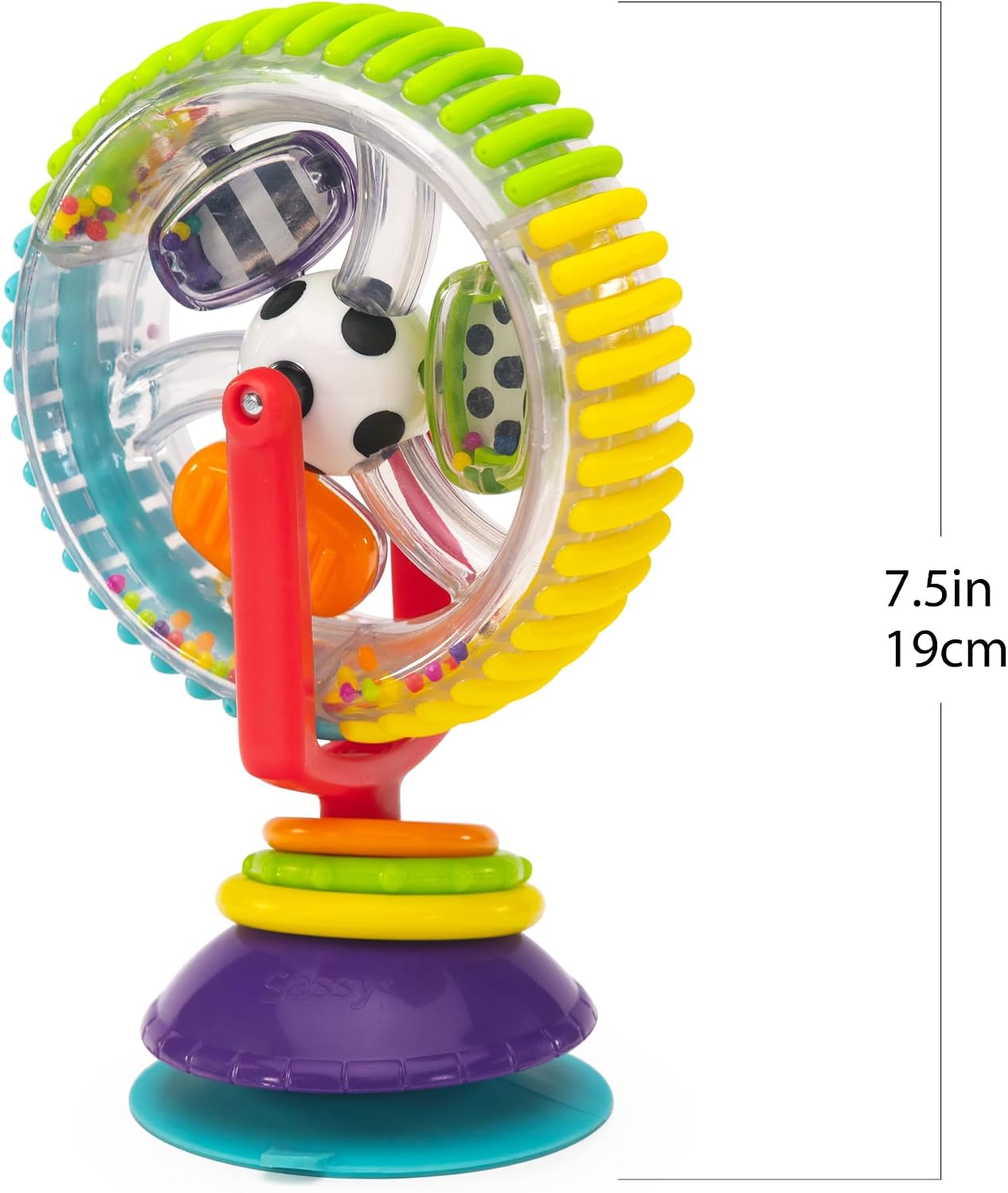 Hot Sassy Wonder Wheel Spinning High Chair Tray Toy, Age 6+ Months