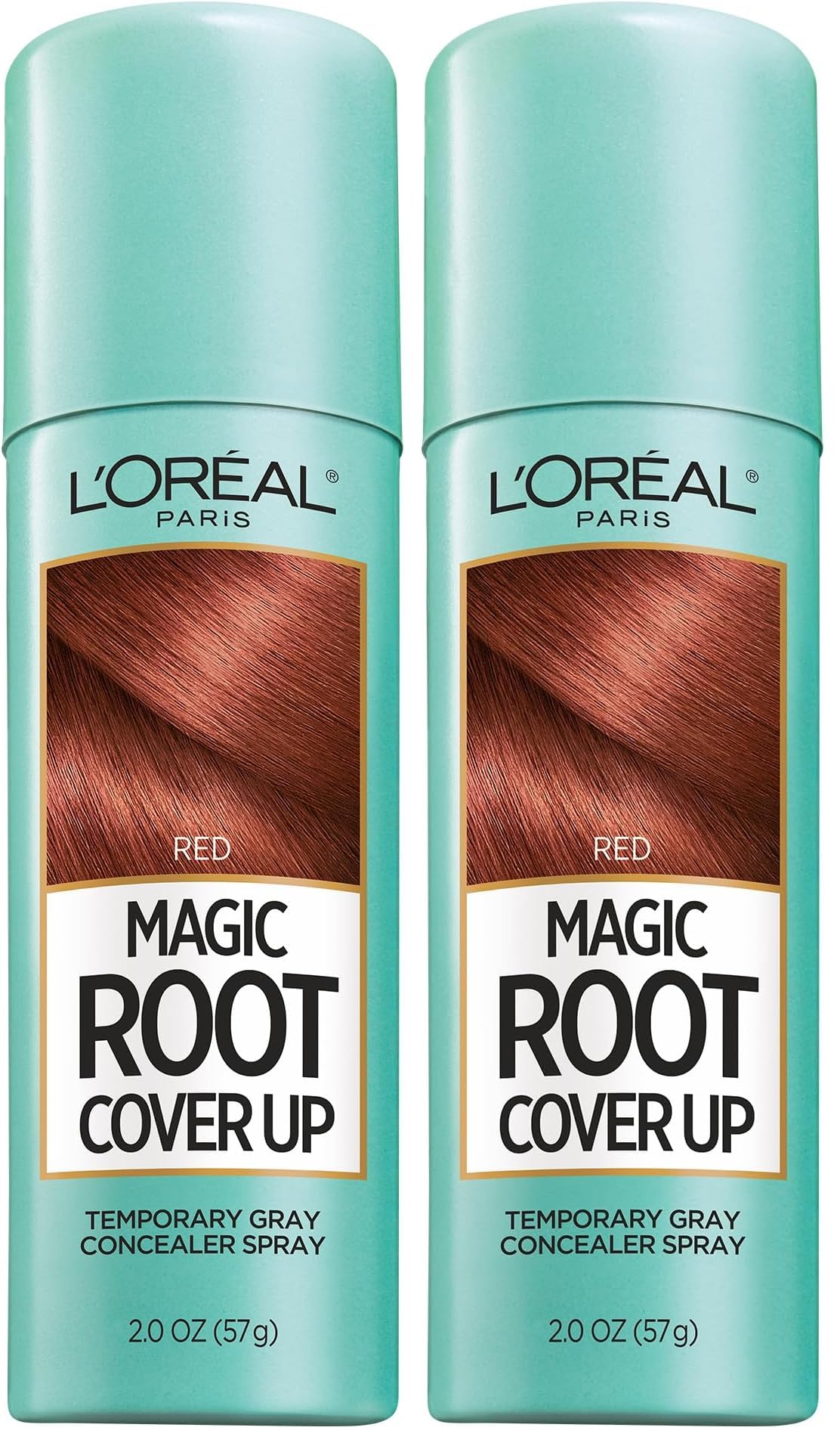 HotL'Oreal Paris Magic Root Cover Up Gray Hair Spray, 100% Gray Hair Coverage with Buildable, Lightweight, Transfer-Resistant, and Temporary Formula, Ammonia-Free, Dark Brown, 2 oz (2 Count)
