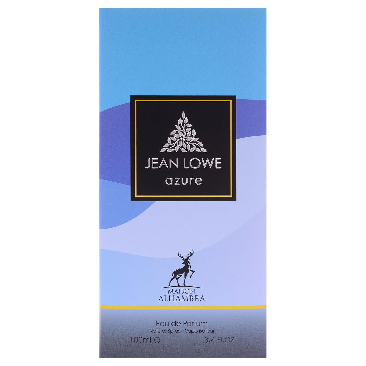 Hot Maison Alhambra Jean Lowe - Azure for Unisex - 3.4 oz EDP Spray | Citrus, Fresh, Spicy, Amber – Long-Lasting Fragrance for Unisex, 3.4 Ounce / 100 ml