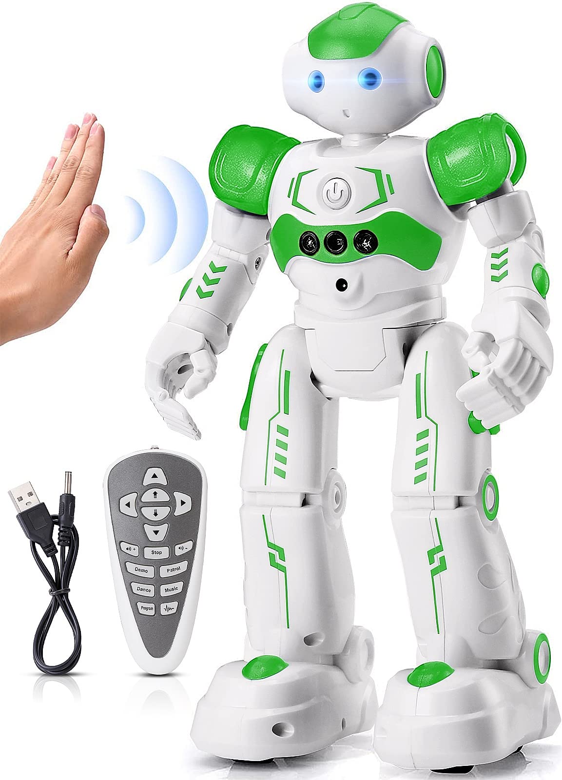 Hot KingsDragon RC Robot Toys for Kids, Gesture & Sensing Programmable Remote Control Smart Robot for Age 3 4 5 6 7 8 Year Old Boys Girls Birthday Gift Present