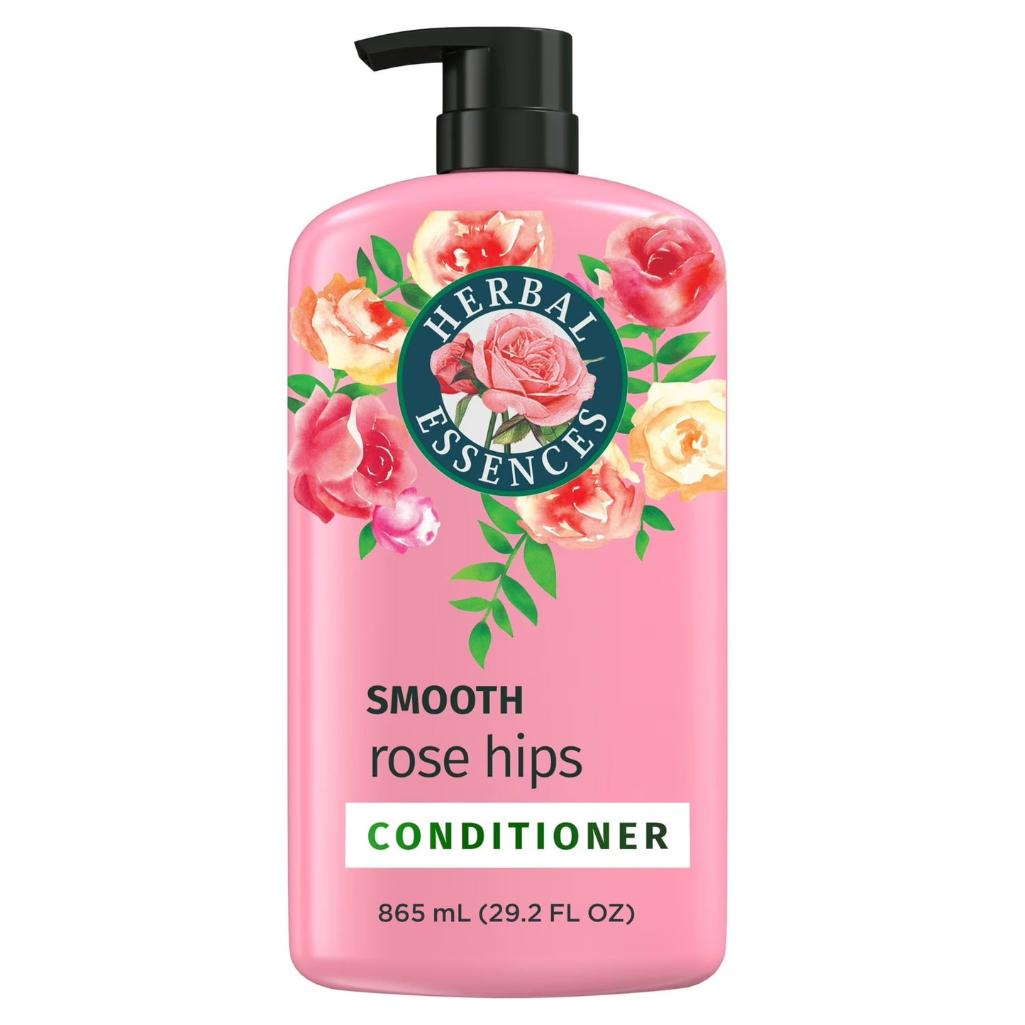 HotHerbal Essences Conditioner, Rose Hips + Passionfruit - Smooth Collection, Shiny Hair with Vitamin E & Jojoba, Safe for Color Treated Hair, Floral Scent, Cruelty-Free, Dermatologist-Tested, 29.2 Fl Oz