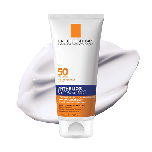 HotLa Roche-Posay Anthelios UV Pro-Sport Sunscreen for Face & Body, Water & Sweat Resistant, Invisible Broad Spectrum Sunscreen, Lightweight & Breathable Skin Sun Protection