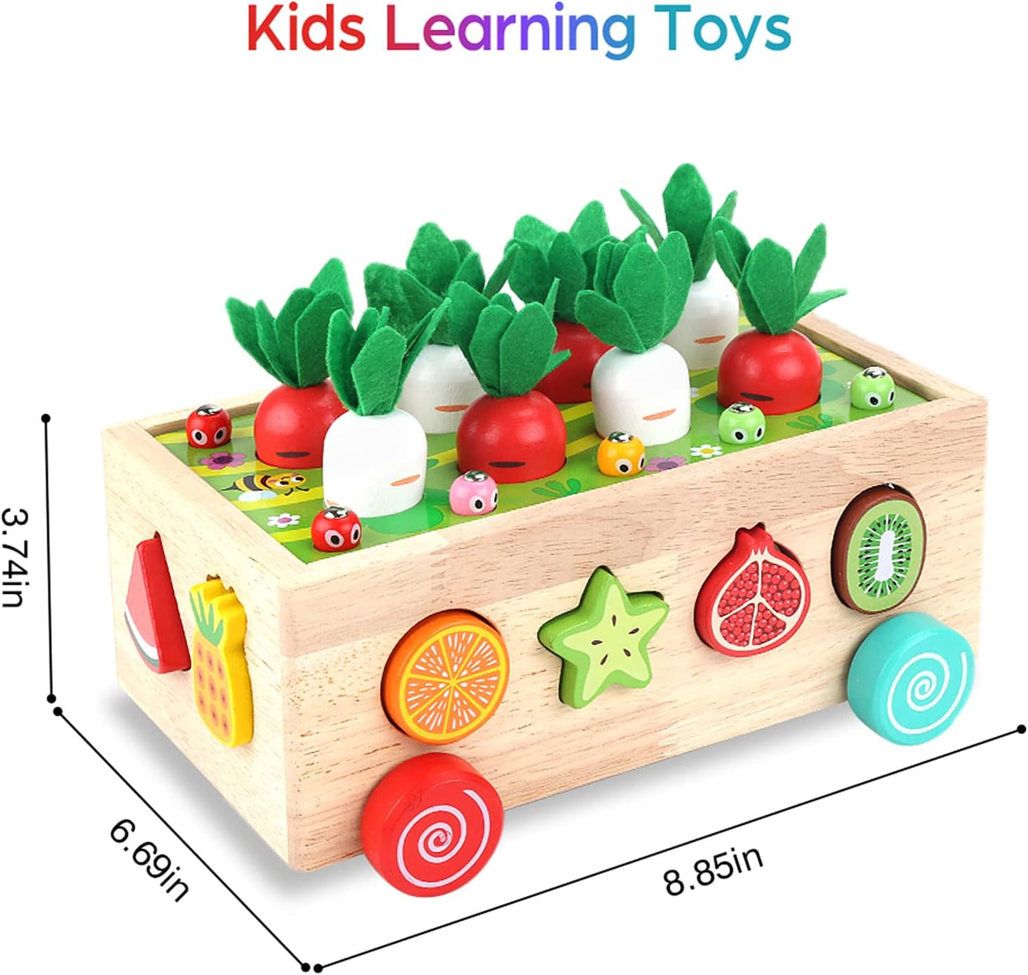 HotToddlers Montessori Wooden Educational Toys for Baby Boys Girls Age 1 2 3 Year Old, Shape Sorting Toys 1st One First Birthday Girl Gifts for Kids 1-3, Wood Preschool Learning Fine Motor Skills Game