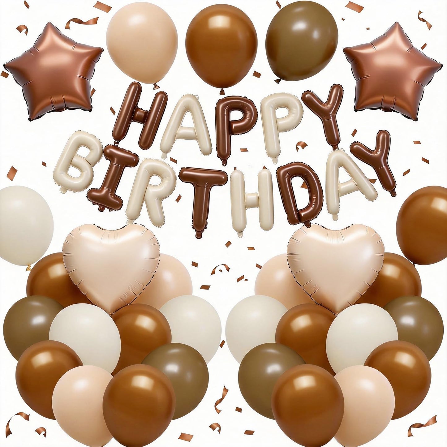 HotNavy Blue and Black Birthday Decorations for Men,Blue Black White Balloons Happy Birthdays Balloon Banner Silver Confetti Balloons for Men Boy Girls Women Adults Birthday Party Decorations