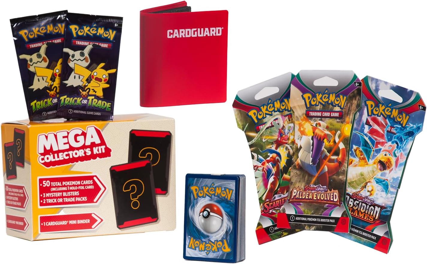 HotPokemon TCG 3 Booster Packs, 30 Cards Total, Value Pack with 3 Blister Packs, 100% Authentic, Random Chance at Rares & Holofoils