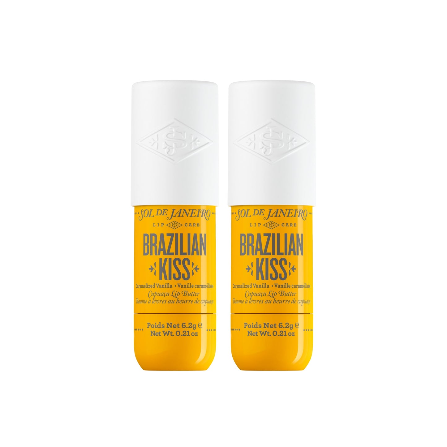 HotSol de Janeiro Brazilian Kiss Hydrating Lip Butter Balm | Vanilla Lip Balm | Vegan Formula