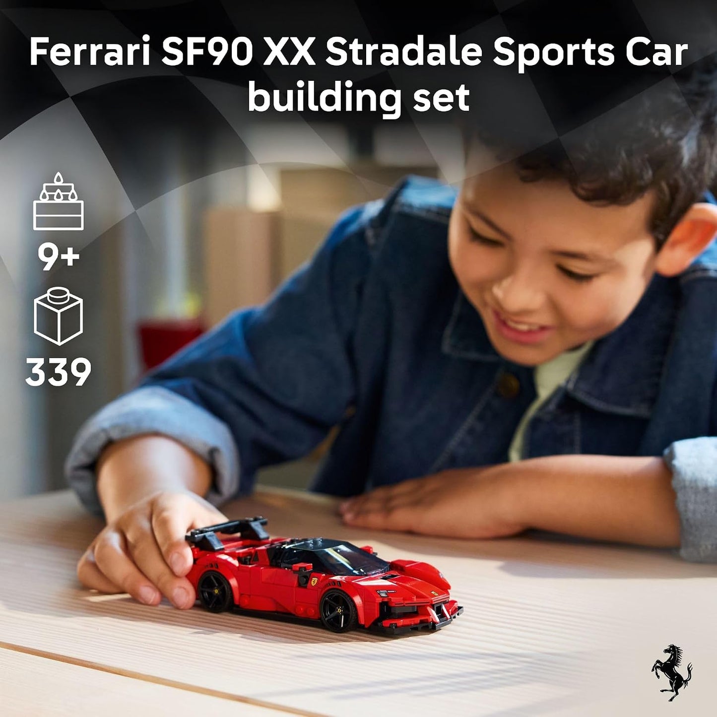 Hot LEGO Speed Champions Ferrari SF90 XX Stradale Sports Car Building Toy for Kids - Building Set W/Ferarri Driver Minifigure for Boys & Girls, Ages 9+ - Gift Idea for Birthdays - 77254