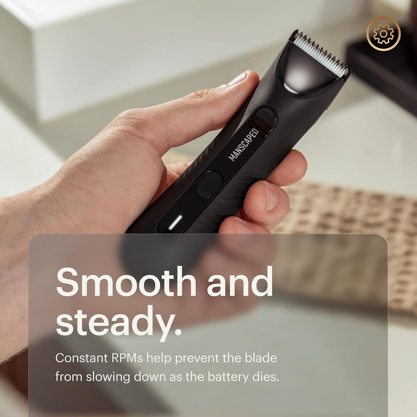 HotMANSCAPED® The Lawn Mower® 3.0 Plus Groin & Body Hair Trimmer – Updated SkinSafe® Trimmer Blade, Waterproof Wet/Dry Groomer, USB-C Rechargeable, Men’s Wireless Ball Shaver, Tuxedo Black