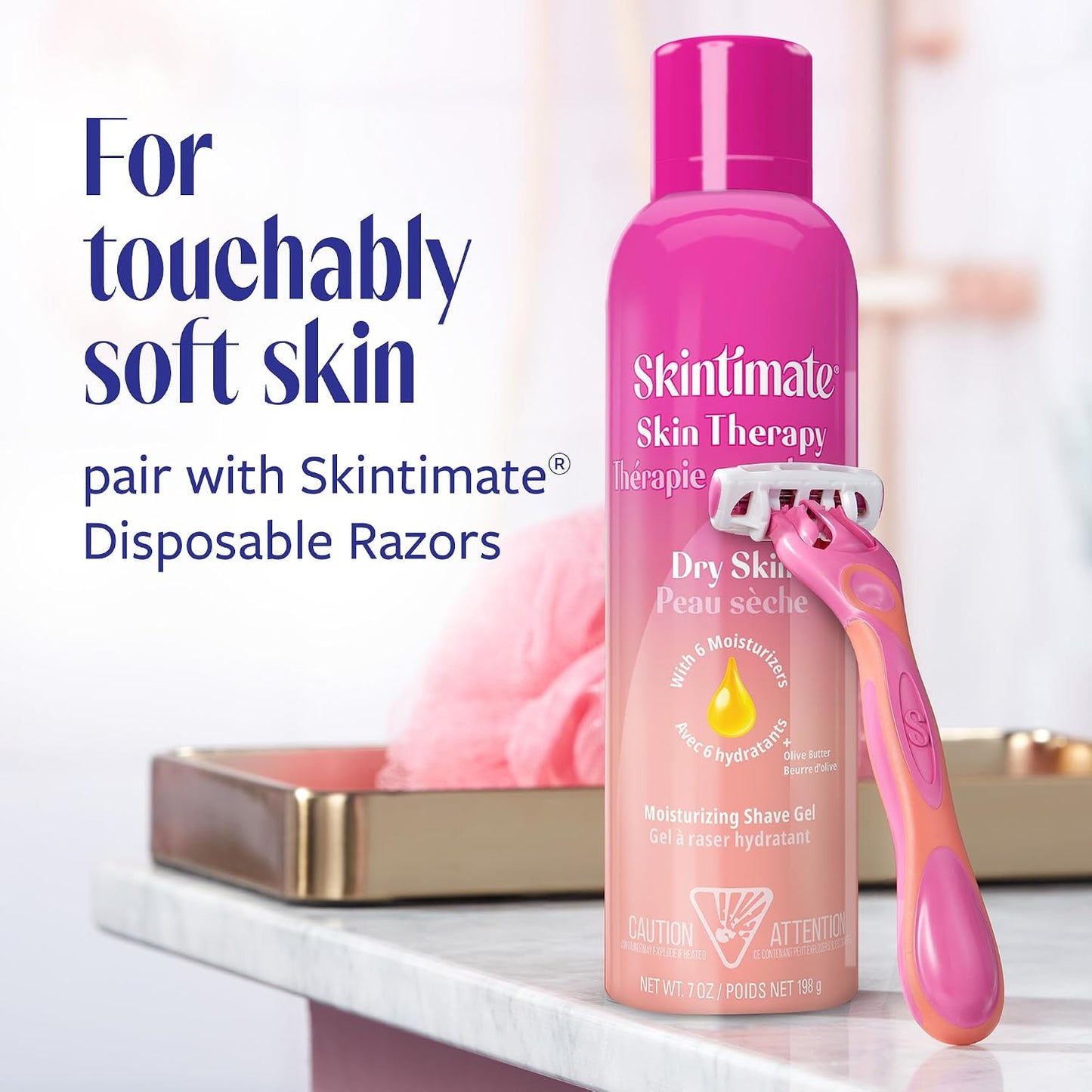 HotSkintimate Shaving Cream for Women, Womens Shaving Cream, Shaving Foam, Womens Shave Gel, Pack of 3, 7oz each