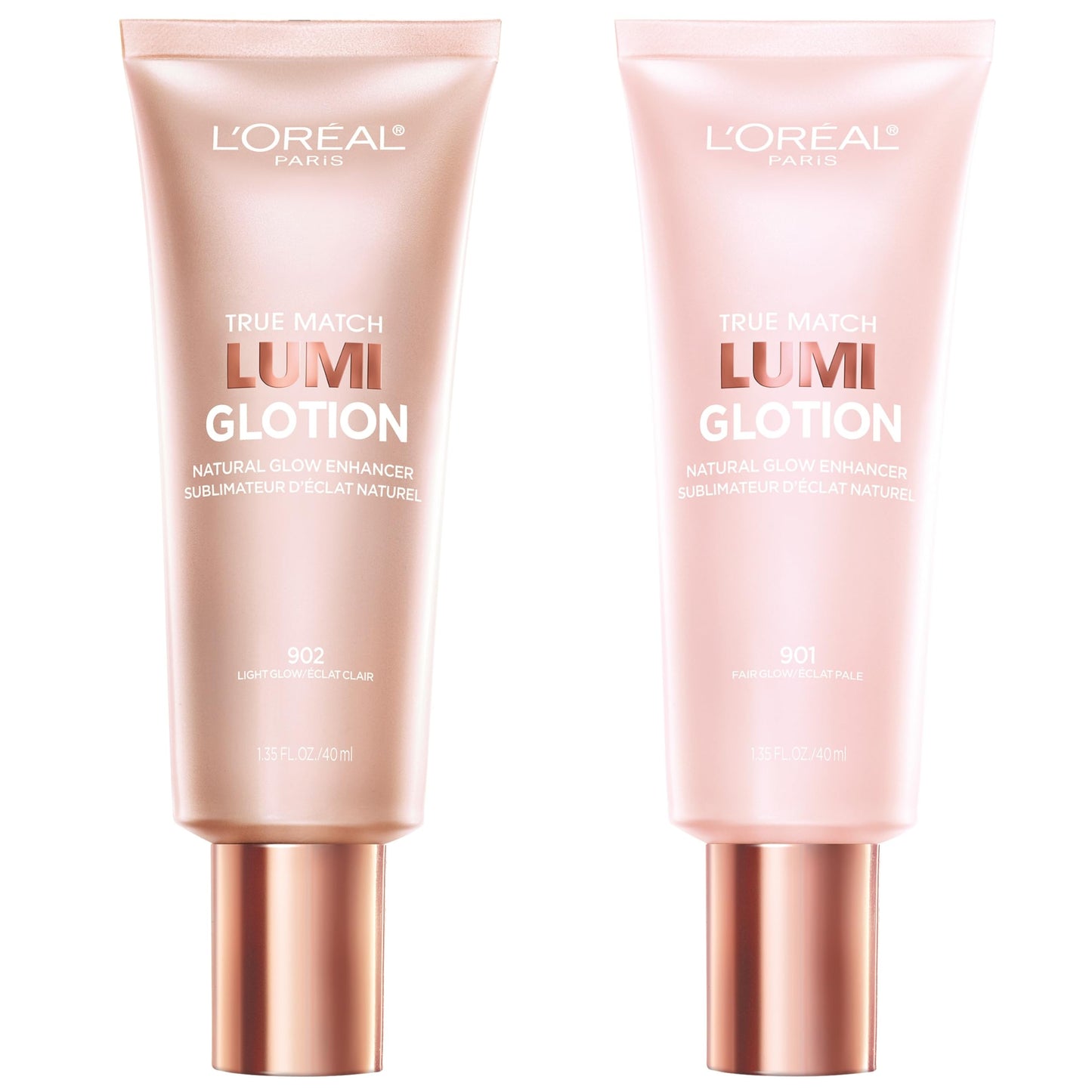 HotL'Oreal Paris Makeup True Match Lumi Glotion, Natural Glow Enhancer, Illuminator Highlighter, Bronzing Drops For a Sun-Kissed Glow For Face and Body, 902 Light, 1.35 fl oz