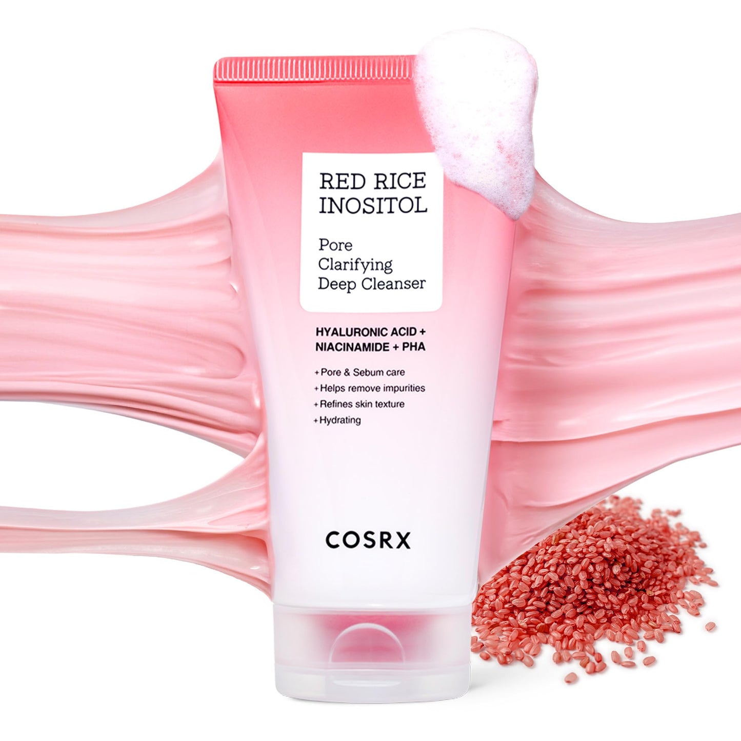 HotCOSRX Low pH Good Morning Gel Face Cleanser, 5.07 fl oz, BHA Face Wash, Daily Mild Face Cleanser for Sensitive Skin, PH Balancing, Korean Skin Care, Korean Face Wash