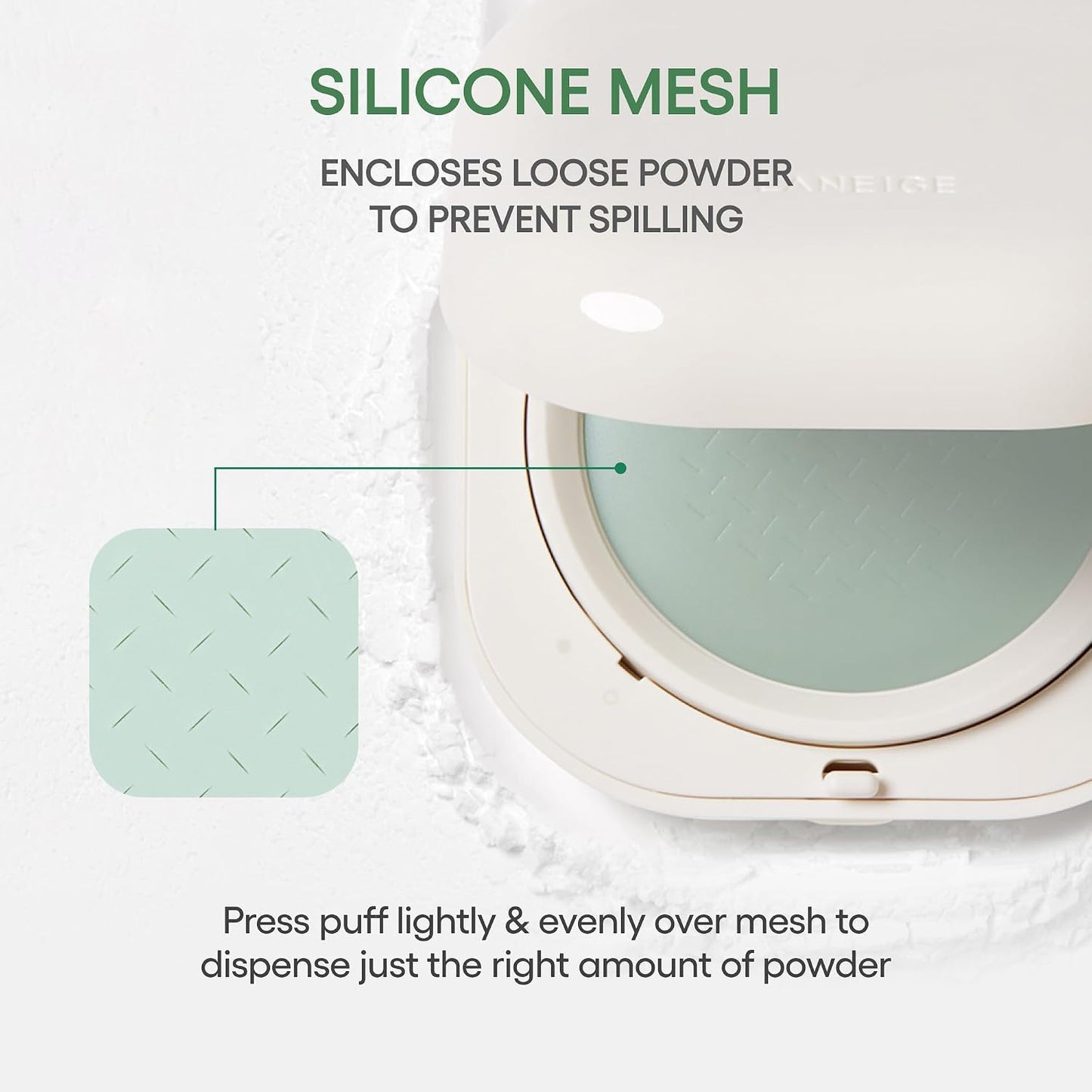 HotNeo Blurring Powder: Korean Shine Control Compact with Pore Blurring, Smoothing Finish & Travel-Friendly, No Spill Packaging
