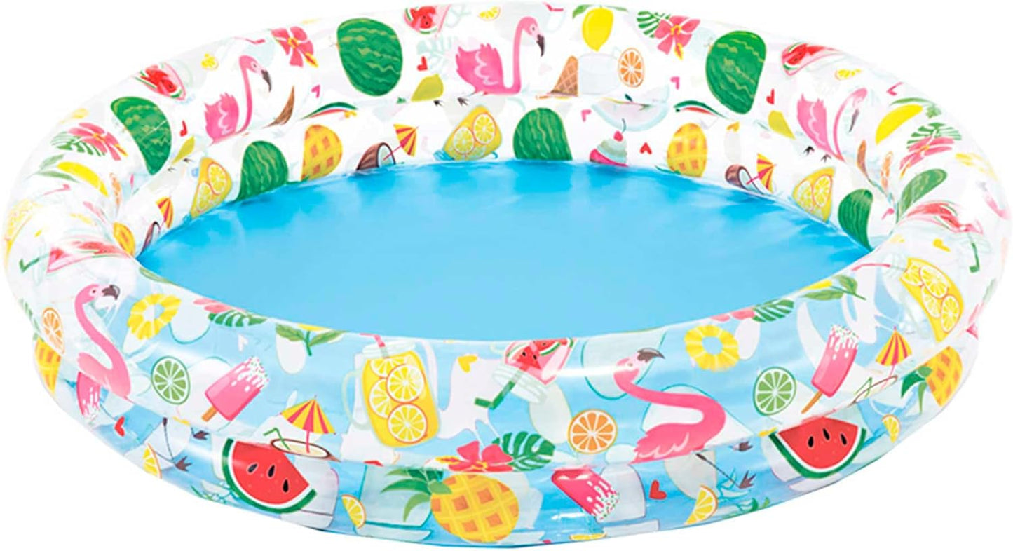 Hot Intex Inflatable Stars Kiddie 2 Ring Circles Swimming Pool (48" X 10") [Assorted Styles]