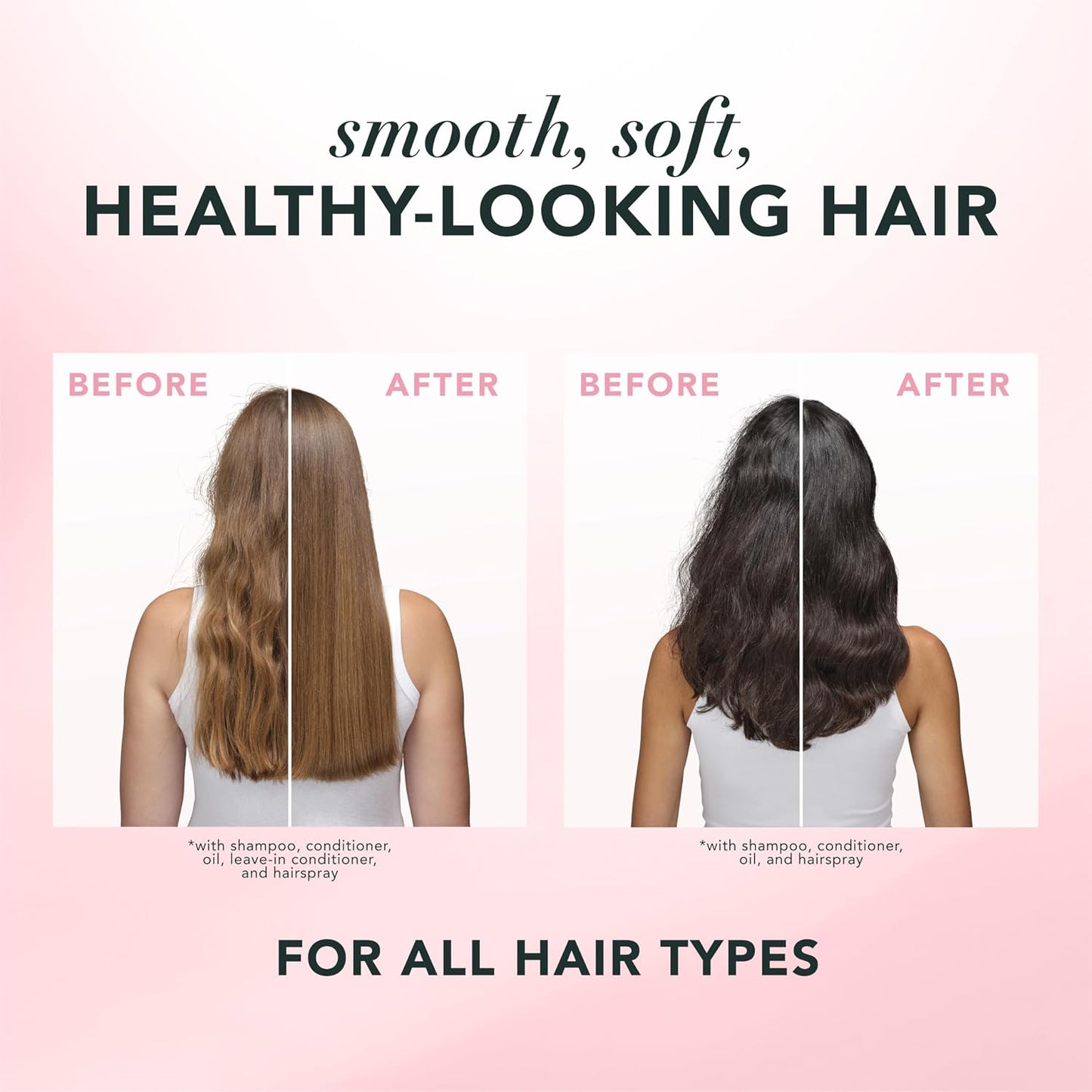 HotHerbal Essences Shampoo, Rose Hips + Passionfruit - Smooth Collection, Shiny Hair with Vitamin E & Jojoba, Safe for Color Treated Hair, Floral Scent, Cruelty-Free, Dermatologist-Tested, 29.2 Fl Oz