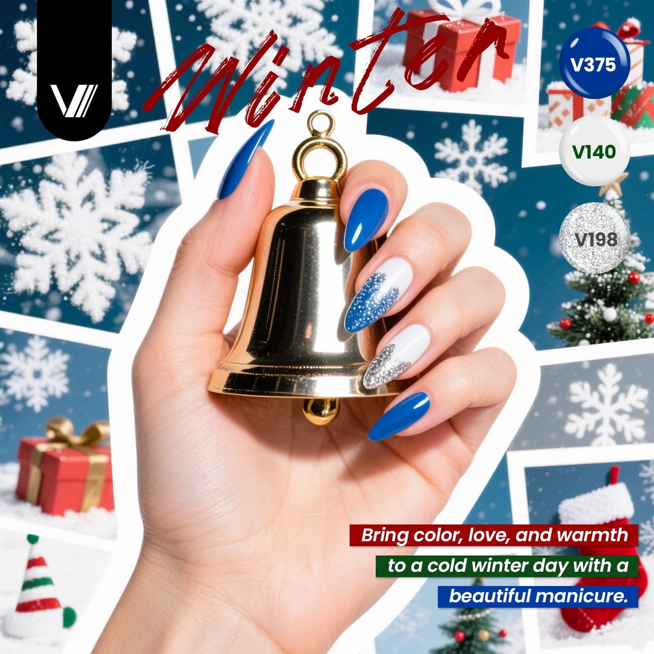HotVANREESA 60 Pcs Gel Nail Polish Set, 55 Colors Gel Polish with Base Coat & 4 Effects Top Coat Full-Color Nail Polish Set All Seasons Nail Kit Gifts for Women Girls Nail Salon at Home