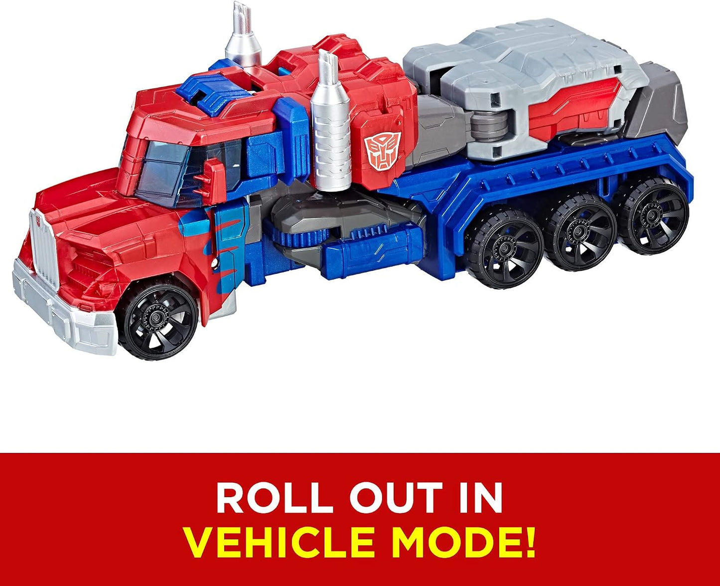HotTransformers Toys Heroic Optimus Prime Action Figure - Timeless Large-Scale Figure, Changes into Toy Truck - Toys for Kids 6 and Up, 11-inch (Amazon Exclusive)