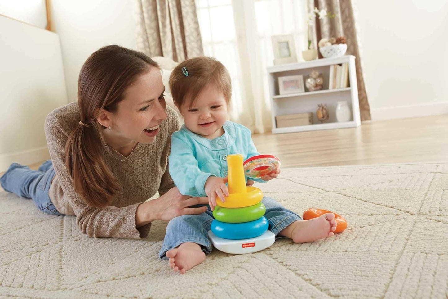 HotFisher-Price Baby’s First Blocks & Rock-a-Stack Toy Set