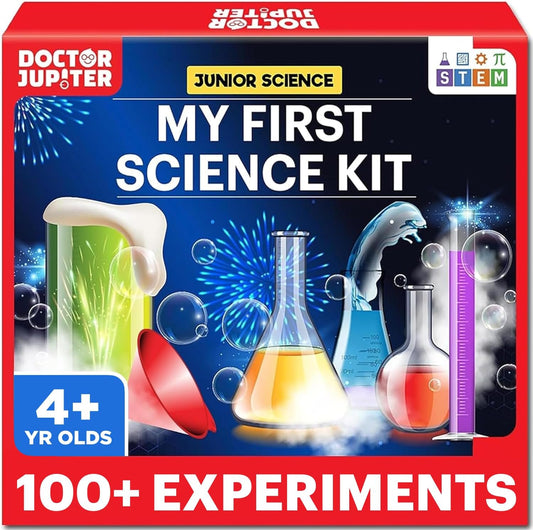 HotDoctor Jupiter My First Science Kit for Kids Ages 4-5-6-7-8 | Birthday Gift Ideas for 4+ Year Old Boys & Girls | Toy Stem Kit with 100+ Experiments | Learning & Educational Projects