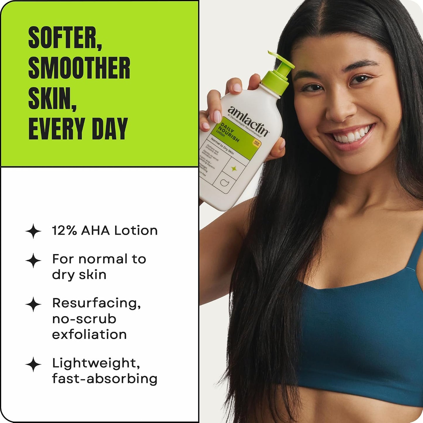 HotAmlactin Daily Nourish Body Lotion, 12% Lactic Acid, 7.9 oz