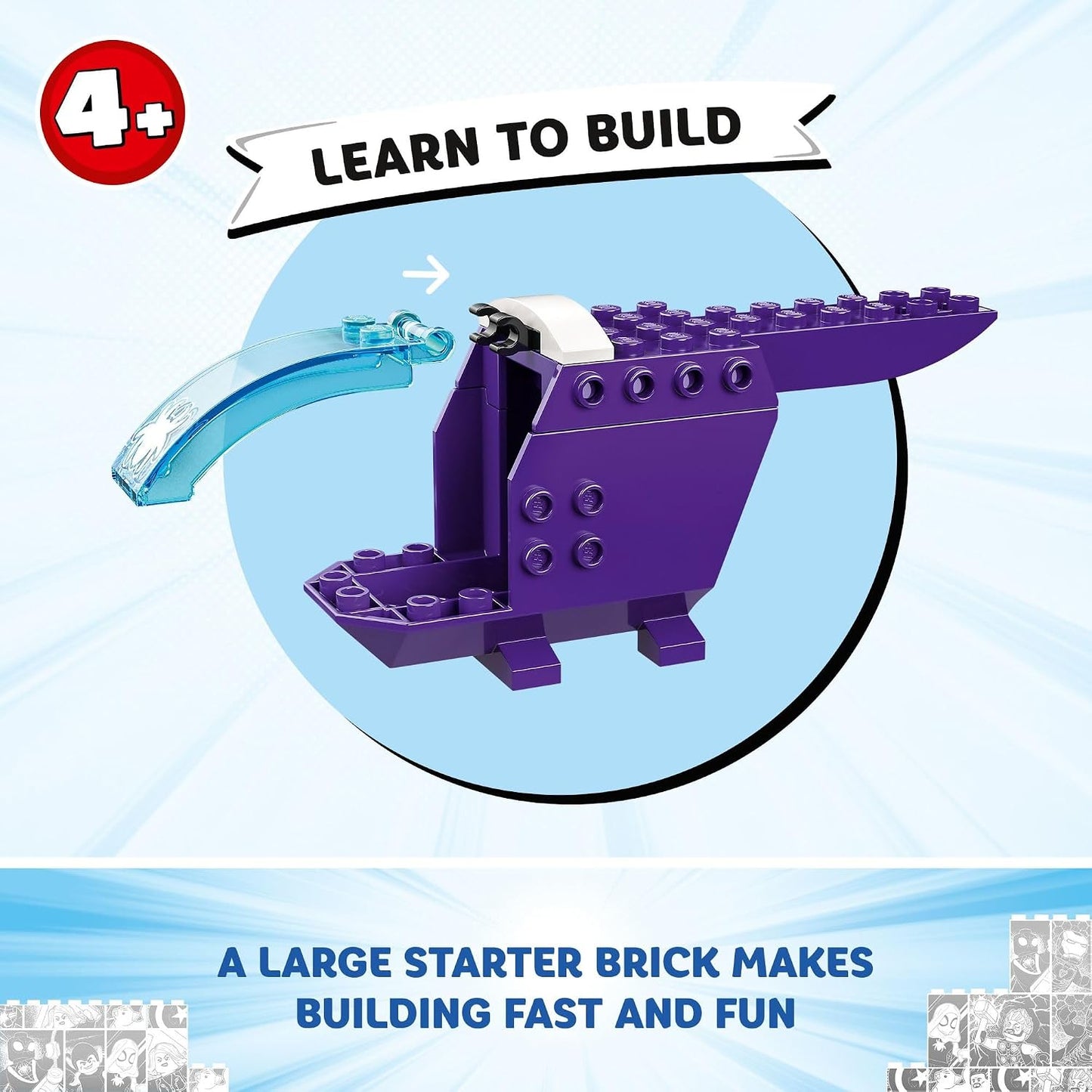 HotLEGO Marvel Team Spidey Web Spinner Headquarters Building Toy - Pretend Play Spidey and His Amazing Friends Toys Playset for Boys & Girls, Ages 4+ Years - 3 Superhero Minifigures - 10794