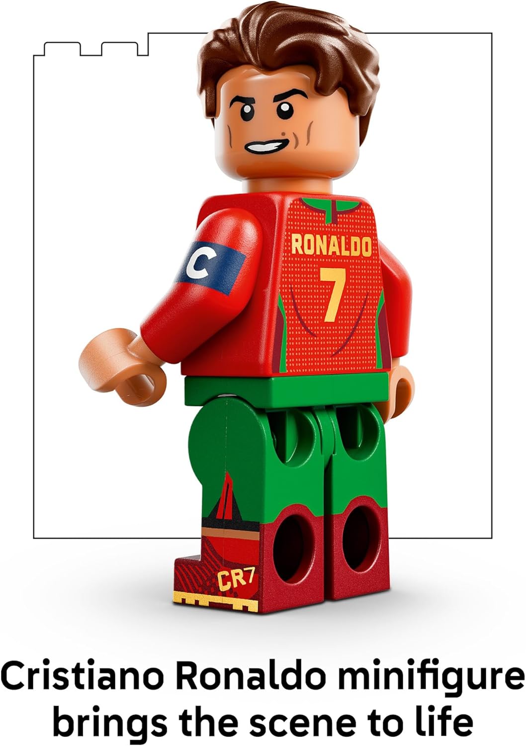 HotLEGO Editions Cristiano Ronaldo – Soccer Highlights - Building Set for Boys & Girls, Ages 10+ - Collectible Soccer Gift with Plaque - Kids Bedroom or Shelf Decor - 43012