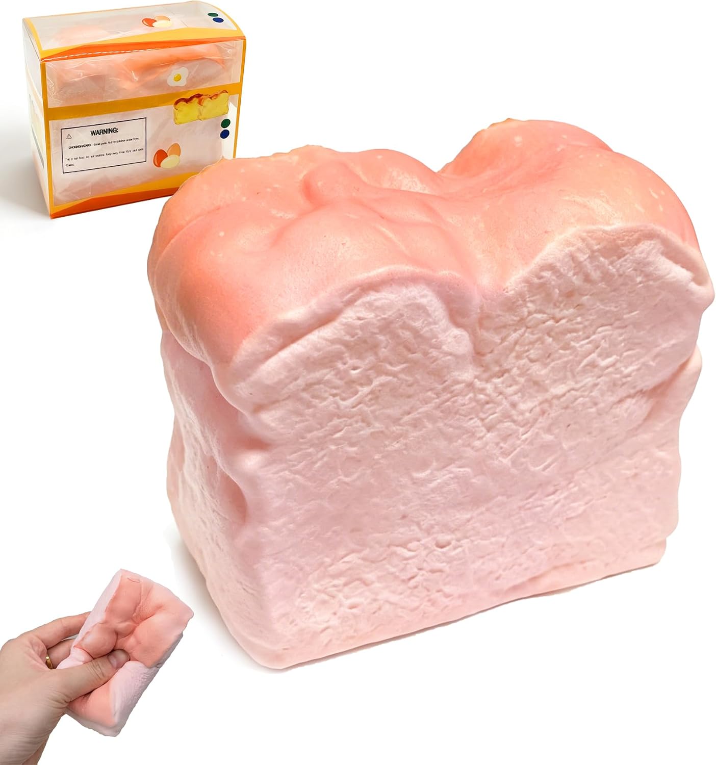 HotBread Squeeze Squishy Toy，Slow Rising Squishy， Dumpling Stress Balls，PU Materia Fidget Toy for Office or Party Favor