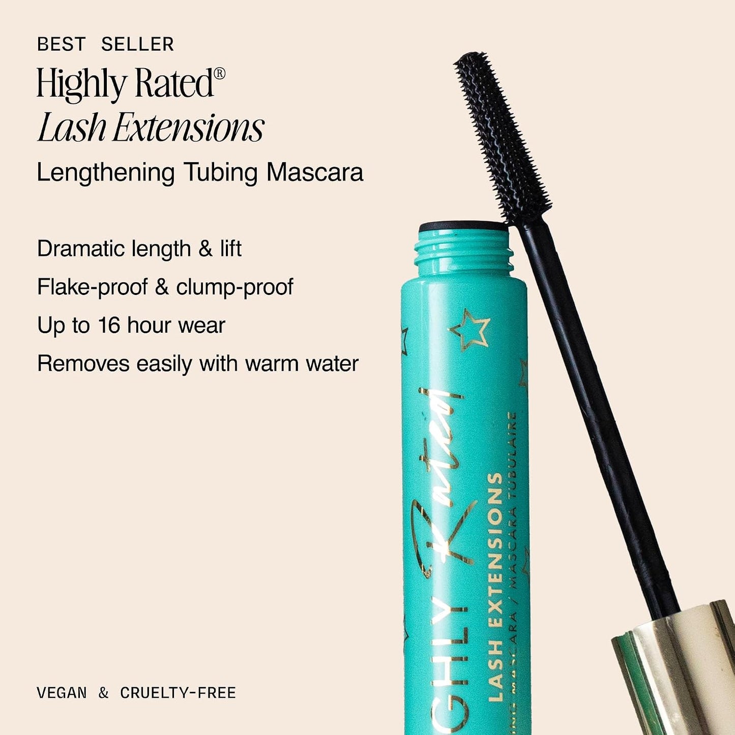 HotMilani Tubing Mascara | Highly Rated Mascara - Black | Length and Lift | Shea Butter to Nourish and Condition Lashes