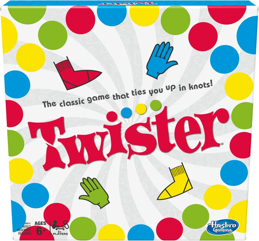 Hot Hasbro Twister Party Classic Board Game for 2 or More Players,Indoor and Outdoor Game for Kids 6 and Up,Packaging May Vary
