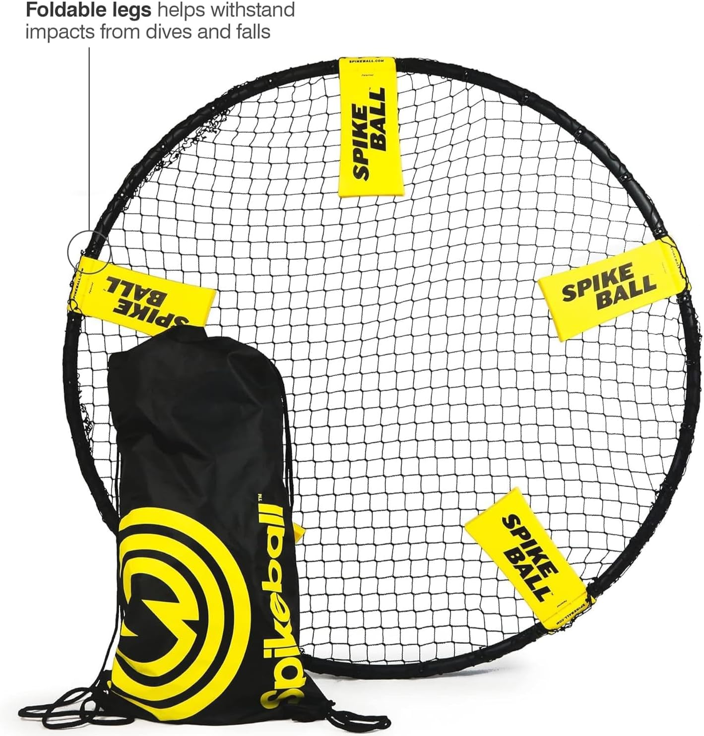 HotSpikeball 3 Ball Original Roundnet Game Set - Includes 3 Balls, net and Bag