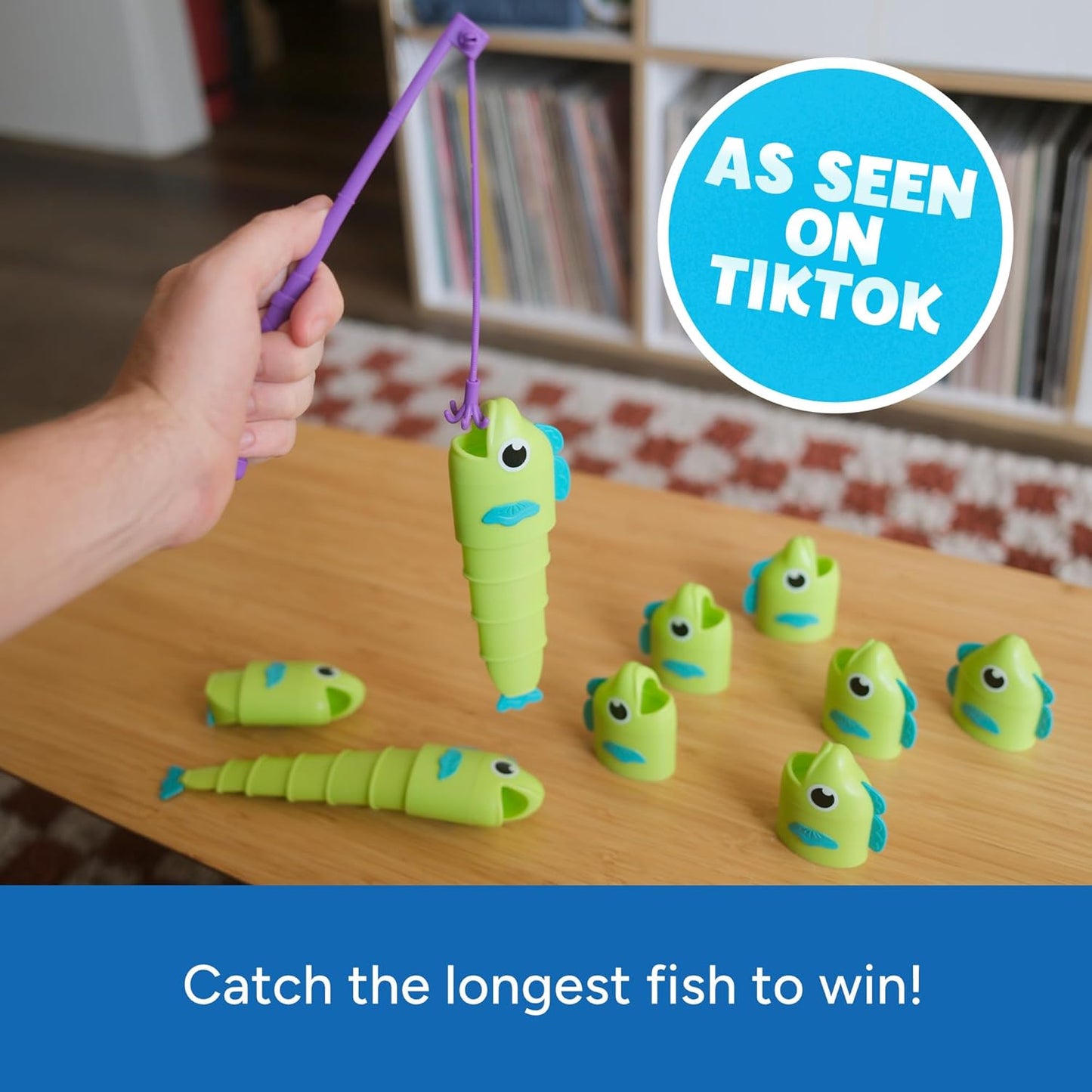 HotEducational Insights Reel Big Catch Game - Preschool Math Games for 4 Year Olds, Who Can Catch the Longest Fish Game, Kindergarten Learning Activities, Fishing and Counting Games for Kids Ages 3-5