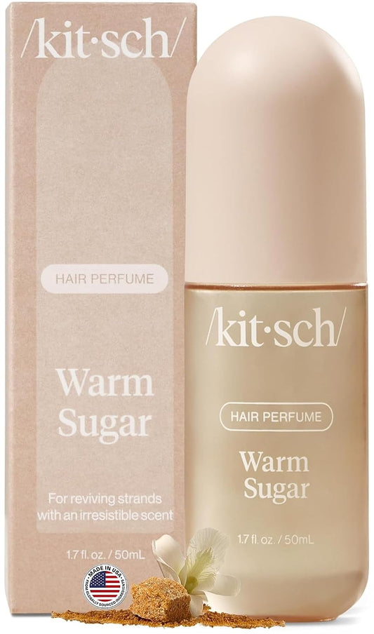 HotKitsch Hair Perfume for Women - Warm Sugar, 50mL | Clean, Deodorizing & Patented Odor-Eliminating Technology Hair Spray & Body Mist | Freshen Hair, Body & Pillows