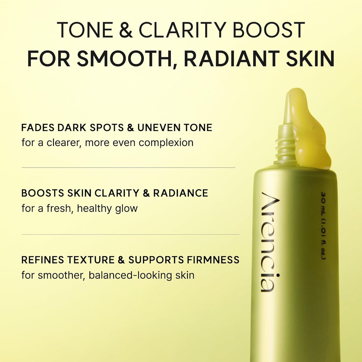 HotArencia Vitamin C Booster Shot Serum with Glutathione, Niacinamide and Vitamin E for Dark Spot Care, Fine Lines & Wrinkles, Glass Skin, Korean Skincare 30ml/1.01 fl.oz