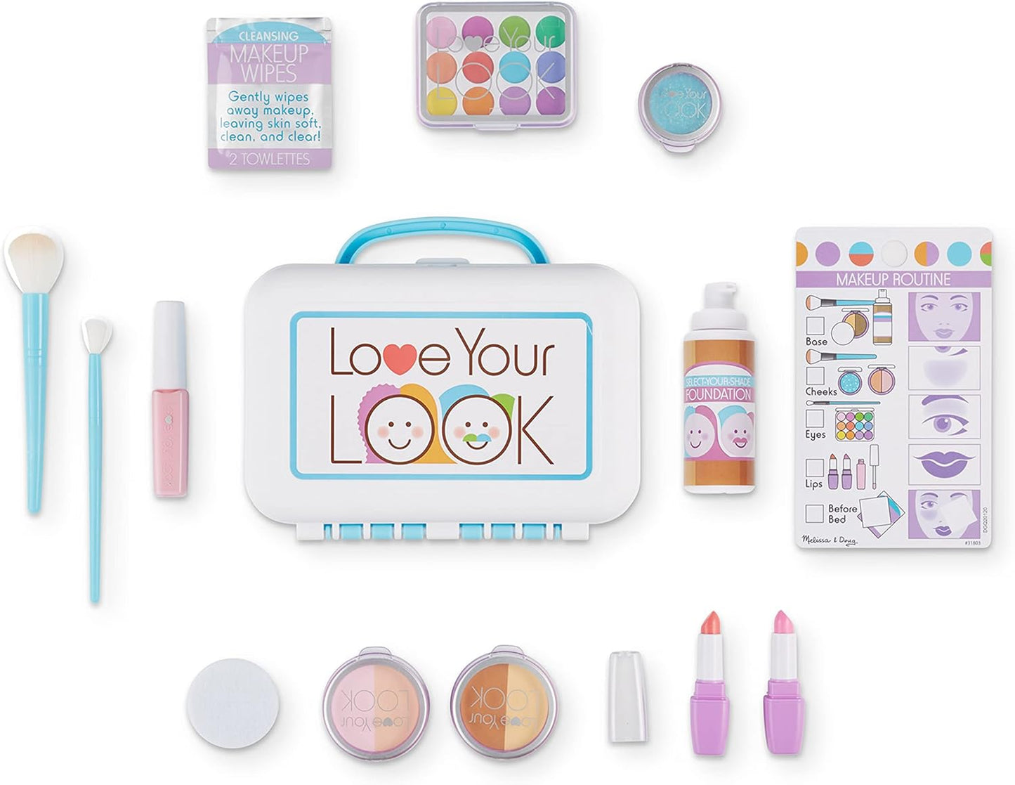 Hot Melissa & Doug Love Your Look Pretend Makeup Kit Play Set – 16 Pieces for Mess-Free Pretend Play (Does NOT Contain Real Cosmetics)