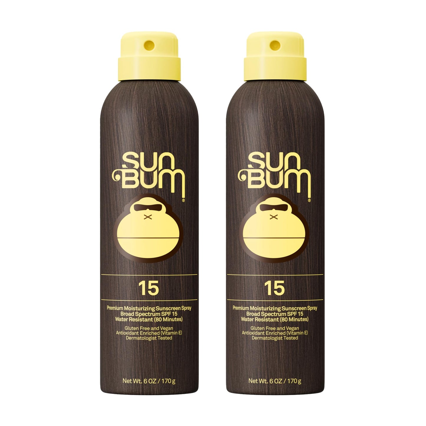 HotSun Bum Original SPF 50 Sunscreen Body Spray - Broad Spectrum Moisturizing Sunscreen with Vitamin E - Hawaii 104 Act Compliant (Made without Octinoxate & Oxybenzone) - 6 oz