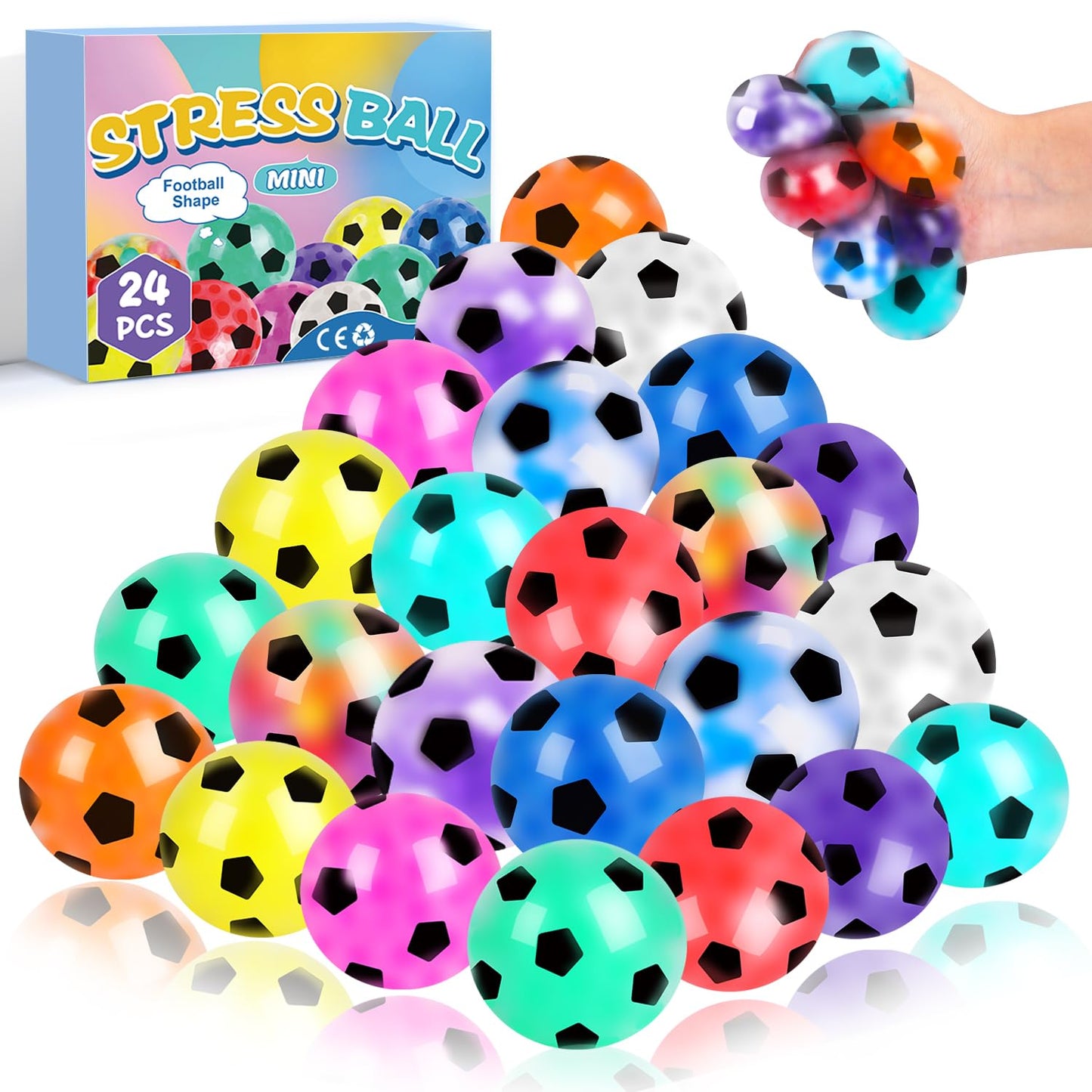 HotVESPRO 12 Pack Fidget Stress Balls for Adults, Cute Octopus Stress Ball | Stress Sensory Stress Ball, Bulk Squishy Squeeze Ball Toys Set for Classroom Prizes and Birthday Party Favors