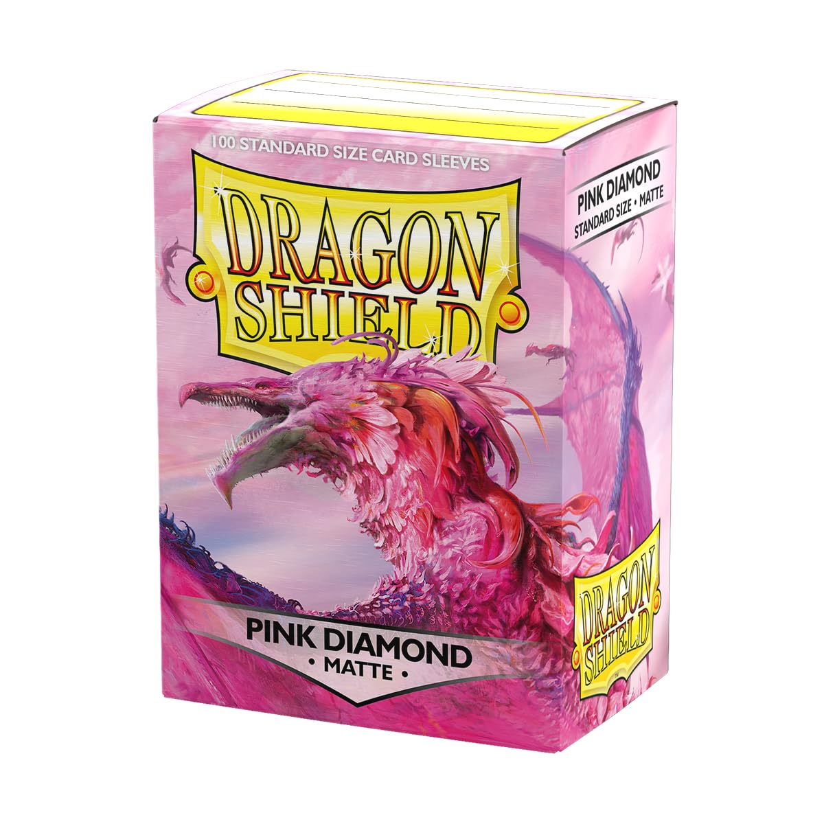 HotDragon Shield | Standard Size Card Matte Sleeves | 100 CT - Smooth & Tough Premium TCG Sleeves | Compatible with Pokemon, Flesh & Blood, One Piece & Magic the Gathering | Blood Red - Matte