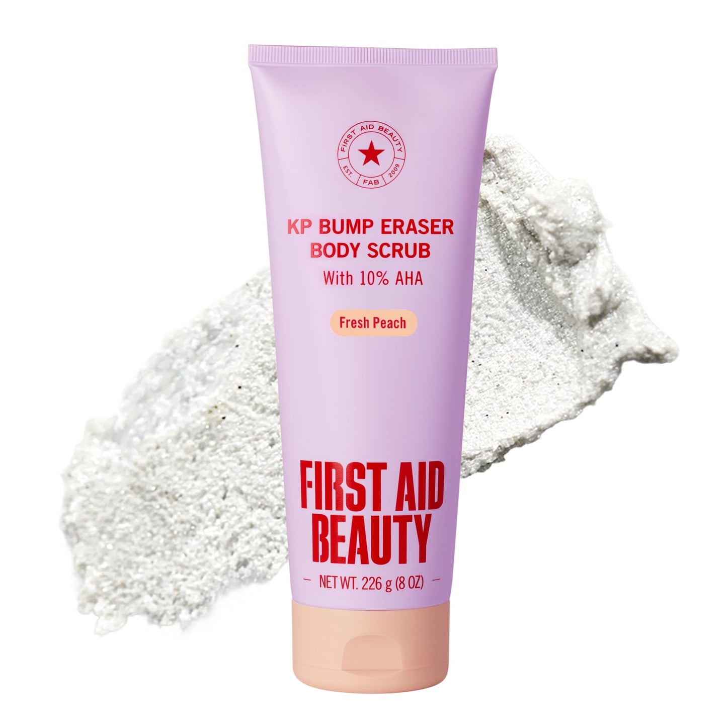HotFirst Aid Beauty KP Bump Eraser Body Scrub with 10% AHA - Dermatologist-Tested Keratosis Pilaris Exfoliator - Support for Rough Bumps, Uneven Skin Texture & Strawberry Skin - Sensitive Skin