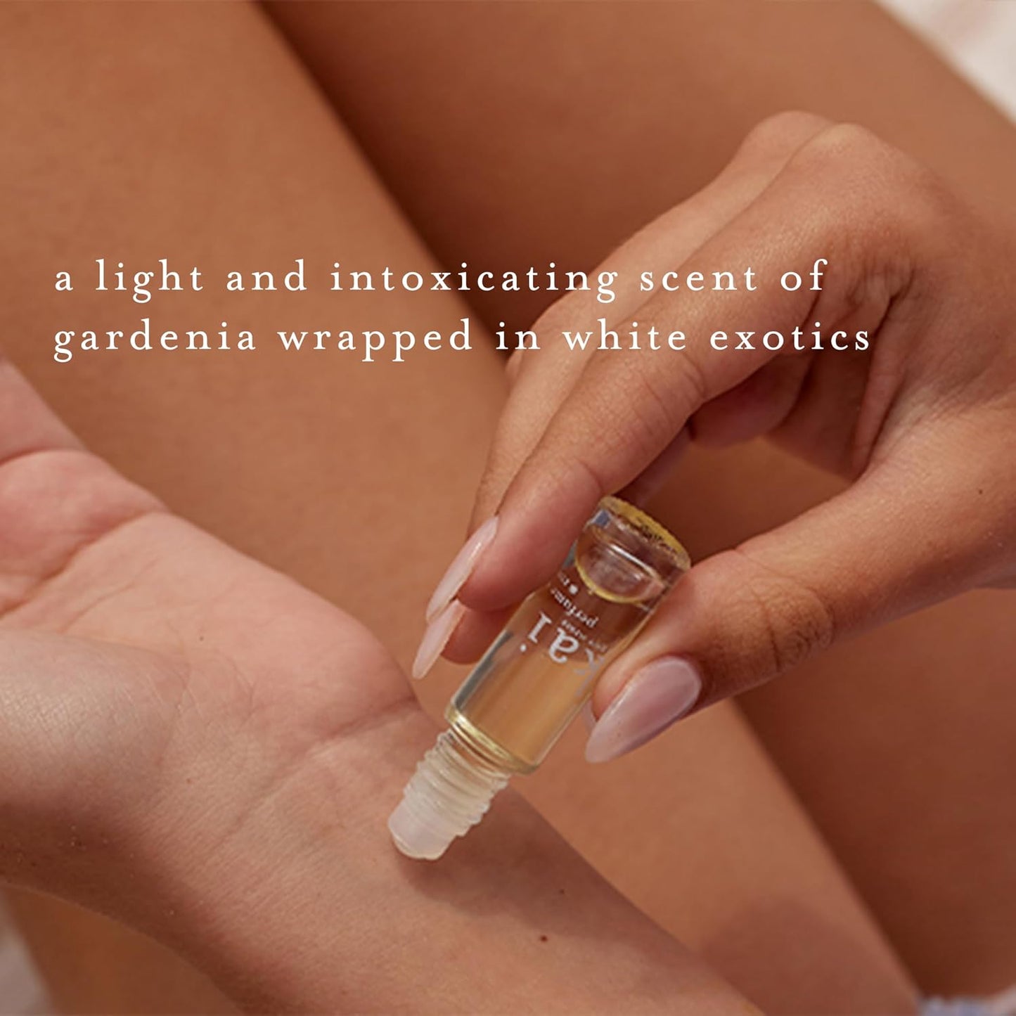 Hot kai perfume oil – a fresh, beautiful, light gardenia scent wrapped in white exotics, 1/8 oz perfume roll-on | long lasting, serene, vegan, clean and inspired by memories of Hawaiian vacations