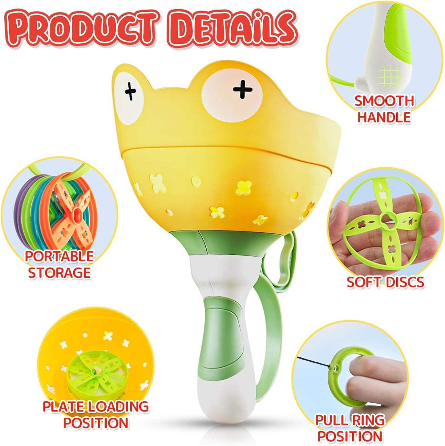 Hot pamexin Outside Toys for Kids Ages 4-8 - Manual Capture Catching Game - Toddler Chasing Toy for Boys & Girls, Ages 3-7 - Outdoor Fun Family Games
