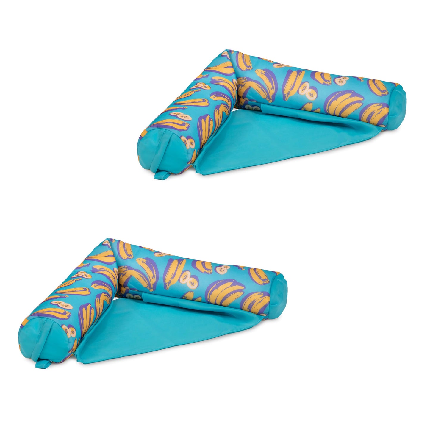 HotBig Joe Noodle Sling No Inflation Needed Pool Seat with Armrests, Blurred Blue Double Sided Mesh, Quick Draining Fabric, 3 feet