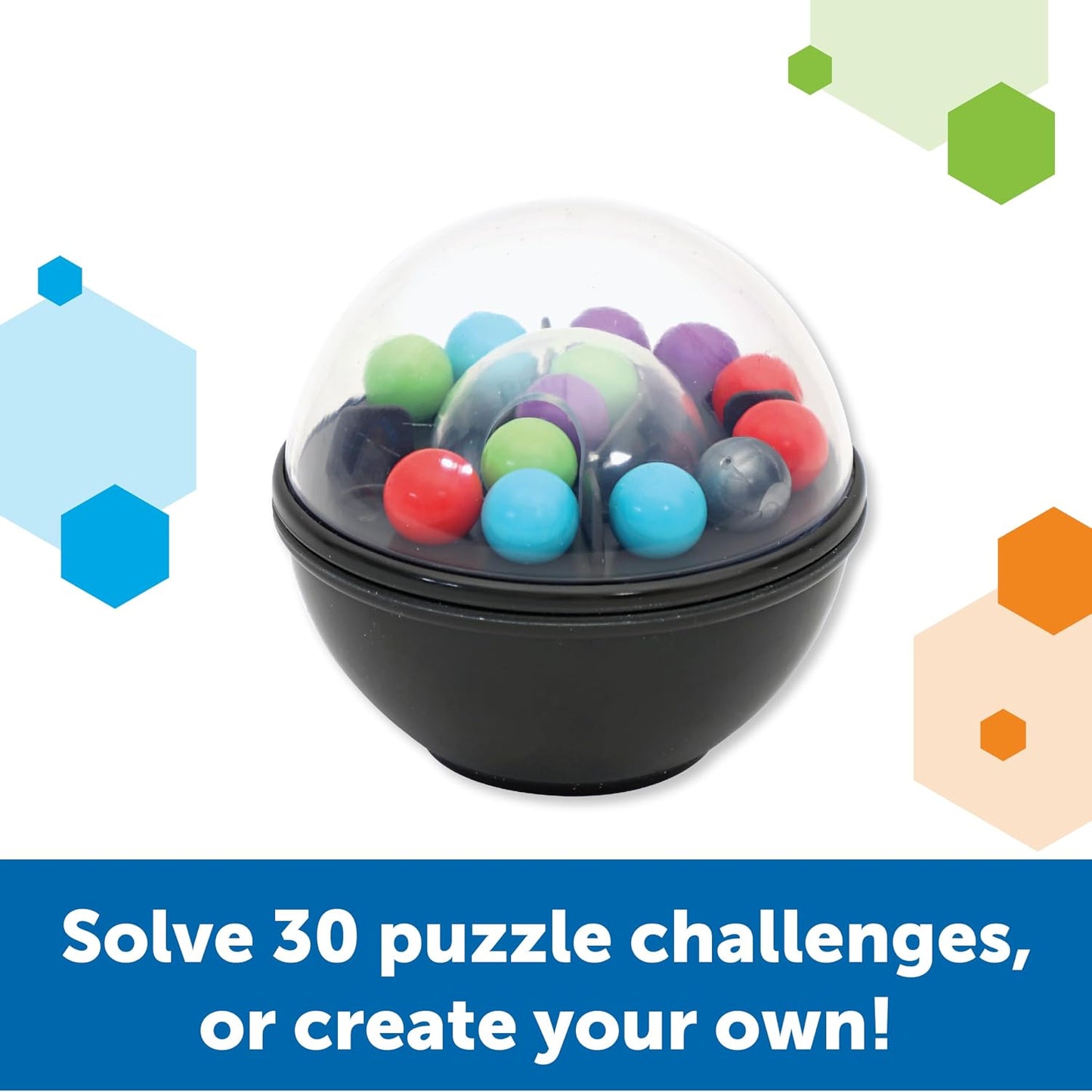 Hot Learning Resources Scramboozle Puzzle Ball - 3D Brain Teaser Puzzles for Kids and Adults, Puzzles for Teens, Problem Solving Puzzle Games, Travel Games, Fidget Toys, Gifts for Boys and Girls