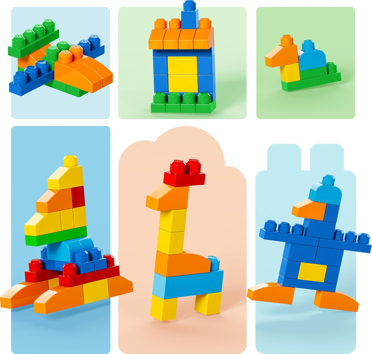 HotMEGA BLOKS First Builders Deluxe Building Bag Toddler Block Toys Set, Red | 150 Pieces, Storage, Creative Open-Ended Play, Preschool Kids Ages 1+ Years, Easy to Build (Amazon Exclusive)
