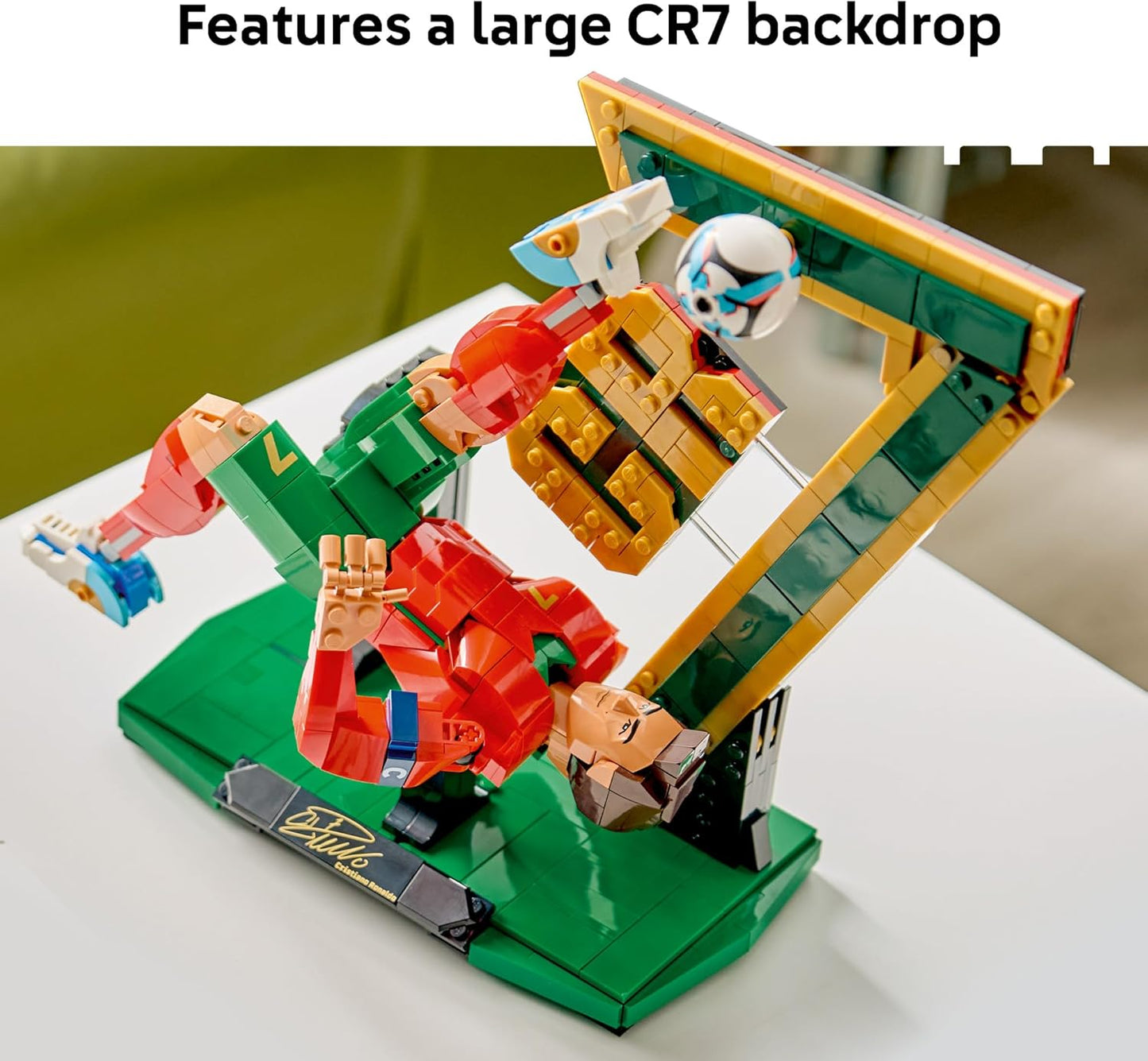 Hot LEGO Editions Cristiano Ronaldo – Soccer Legend - Building Set for Boys & Girls, Ages 12+ - Collectible Soccer Gift with Plaque - Kids Bedroom or Shelf Decor - 43016