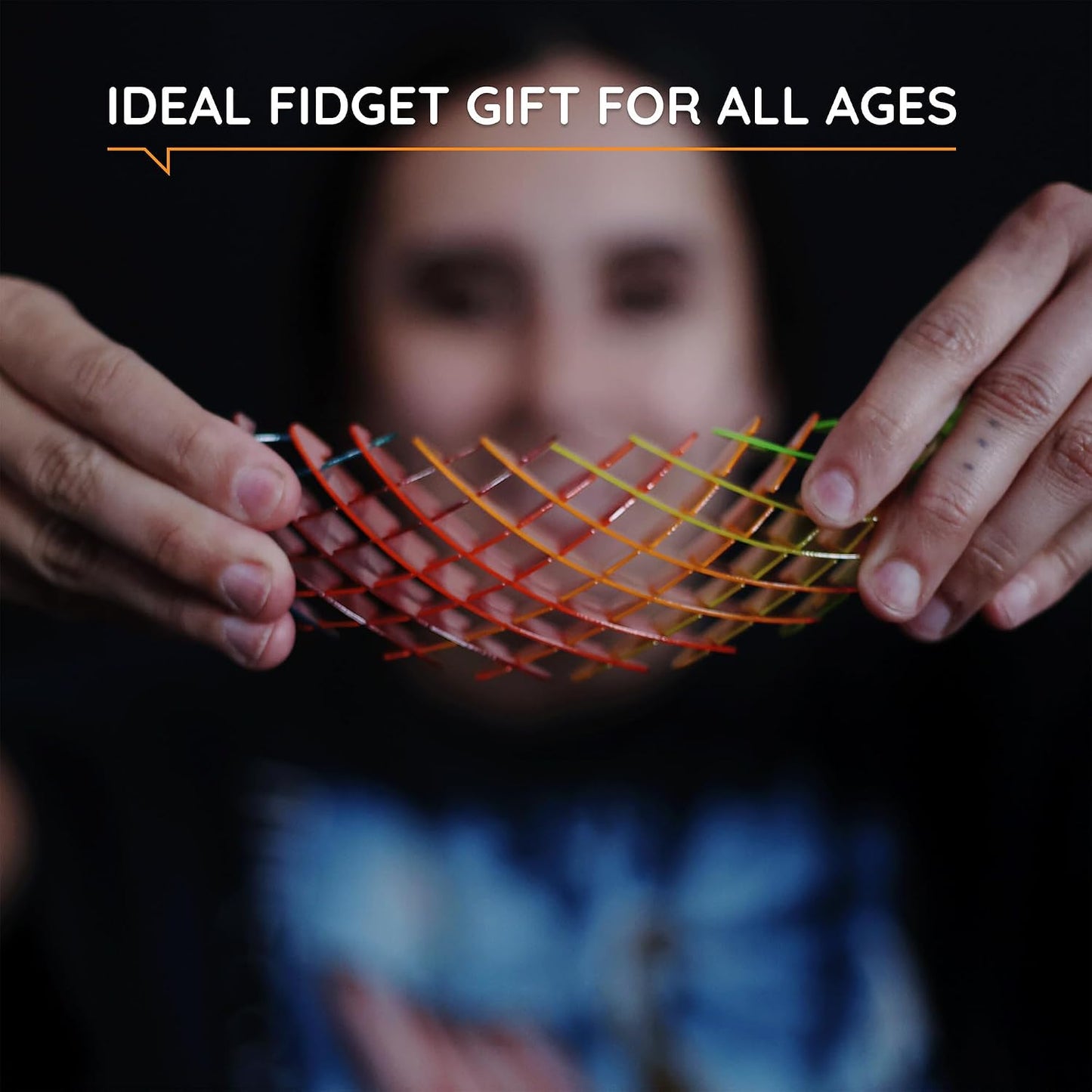 HotMorf Fidget Worm Toy - Flexible 3D Sensory Slug Figgy Toy for Kids, Teens, and Adults – Stretchy, Quiet, Stress and Anxiety Relief, Focus - For Play, School, Work Gifts, Great For Classroom and Office