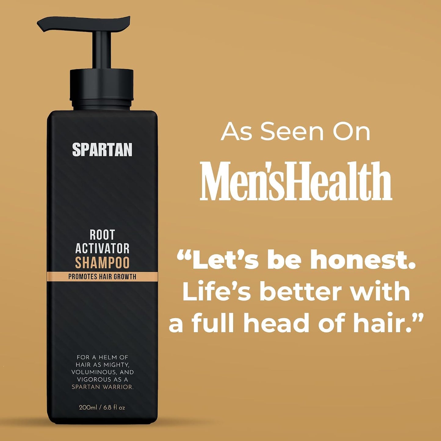 HotSPARTAN™ Root Activator Shampoo For Men - Hair Growth Shampoo for Hair Loss and Thinning Hair