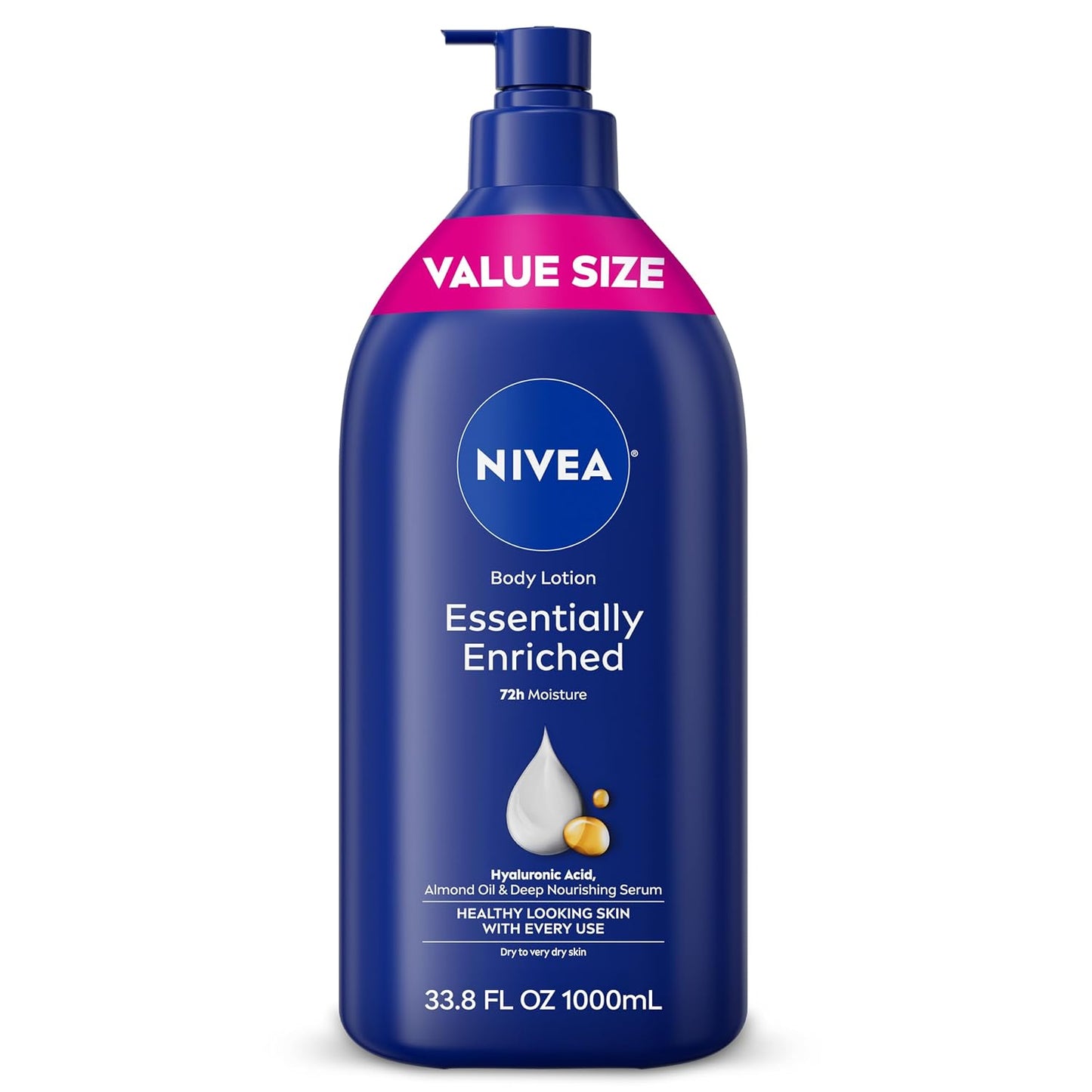 HotNIVEA Essentially Enriched Body Lotion Very Dry Skin, 33.8 Fl Oz Value Size